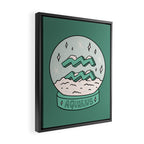 Aquarius Snow Globe Framed Canvas Print Gallery Image 2