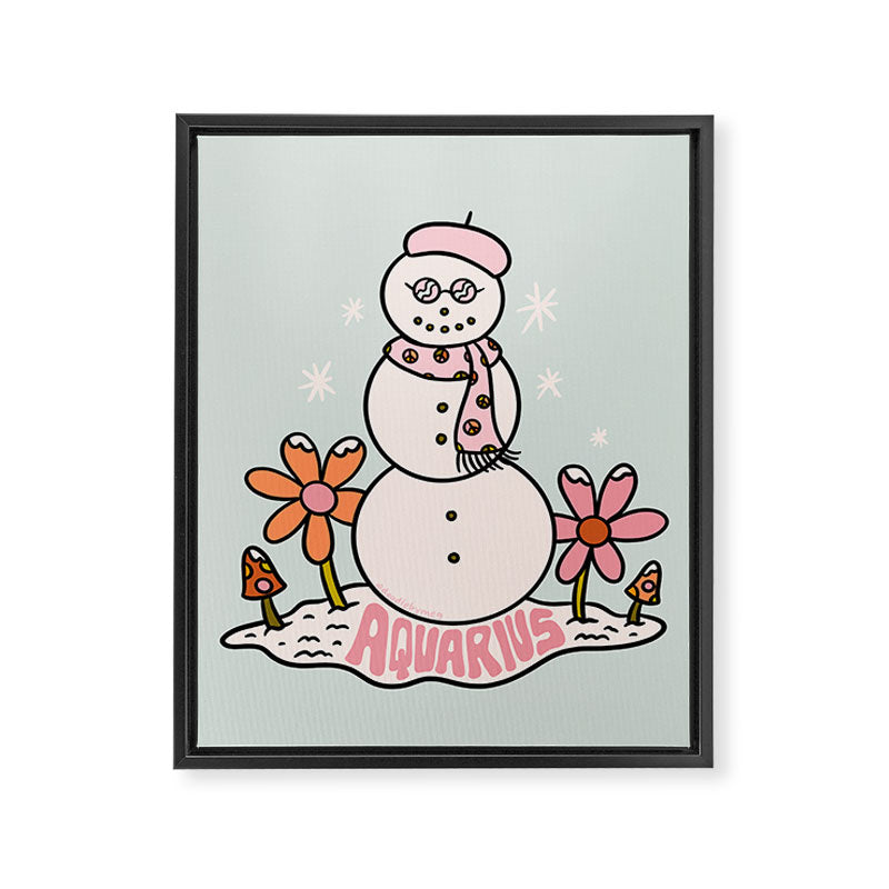 Aquarius Snowman Framed Canvas Print Gallery Image 8