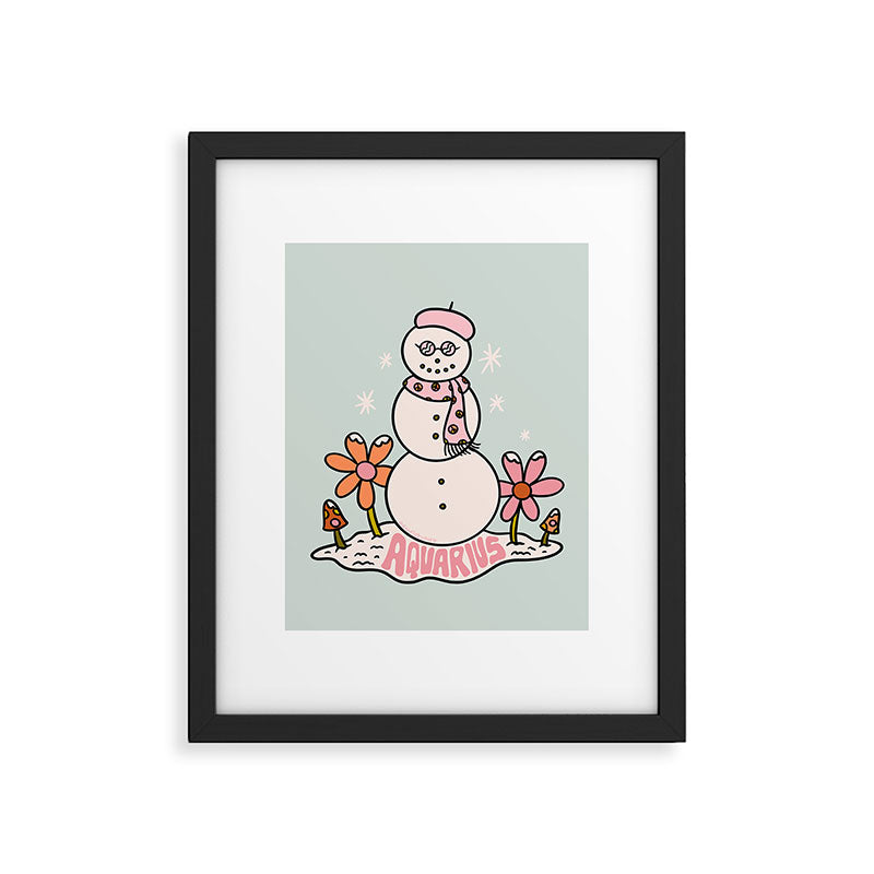 Aquarius Snowman Framed Art Print Gallery Image 6