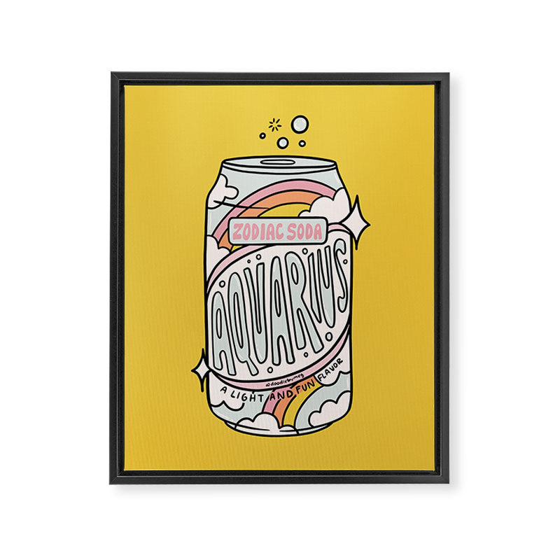 Aquarius Soda Framed Canvas Print Gallery Image 6