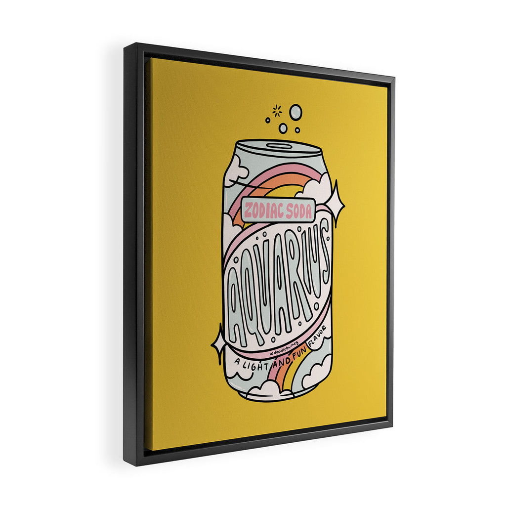 Aquarius Soda Framed Canvas Print Gallery Image 2
