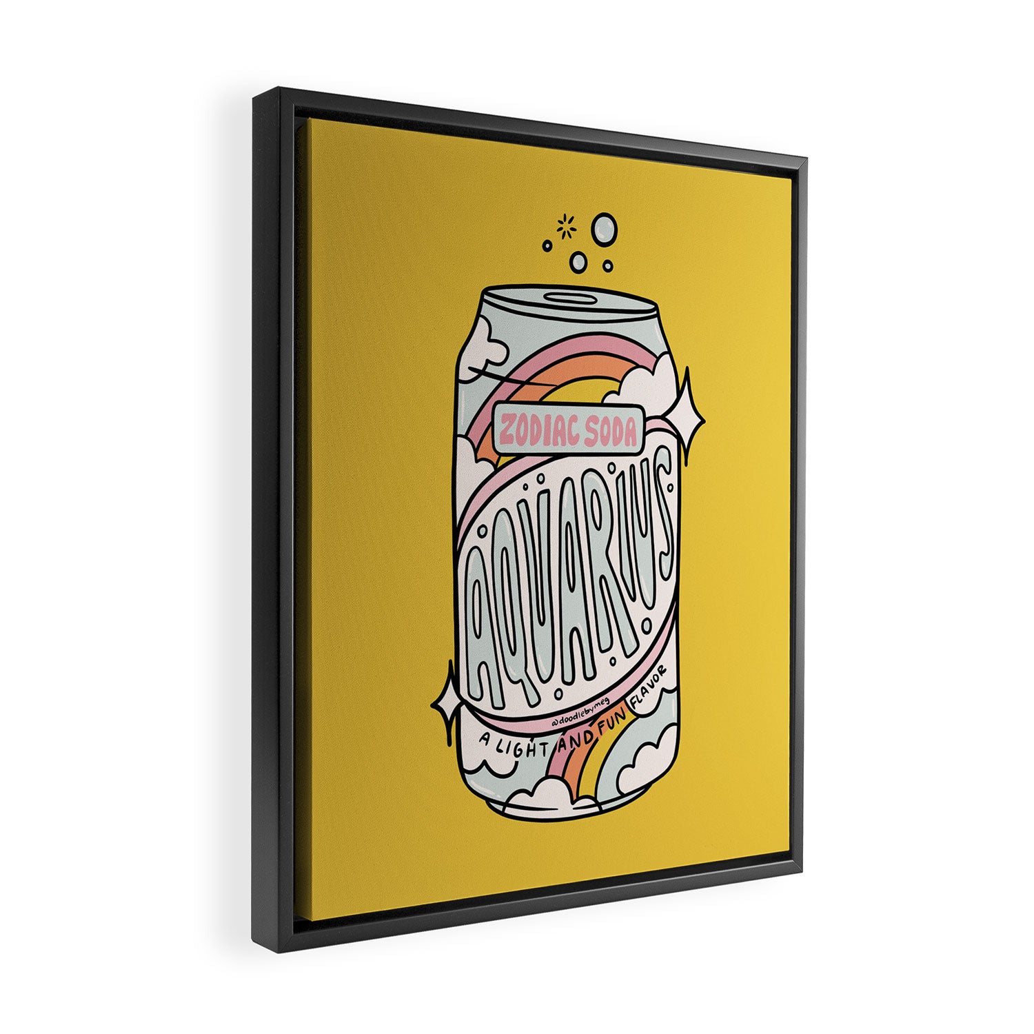 Aquarius Soda Framed Canvas Print Gallery Image 2
