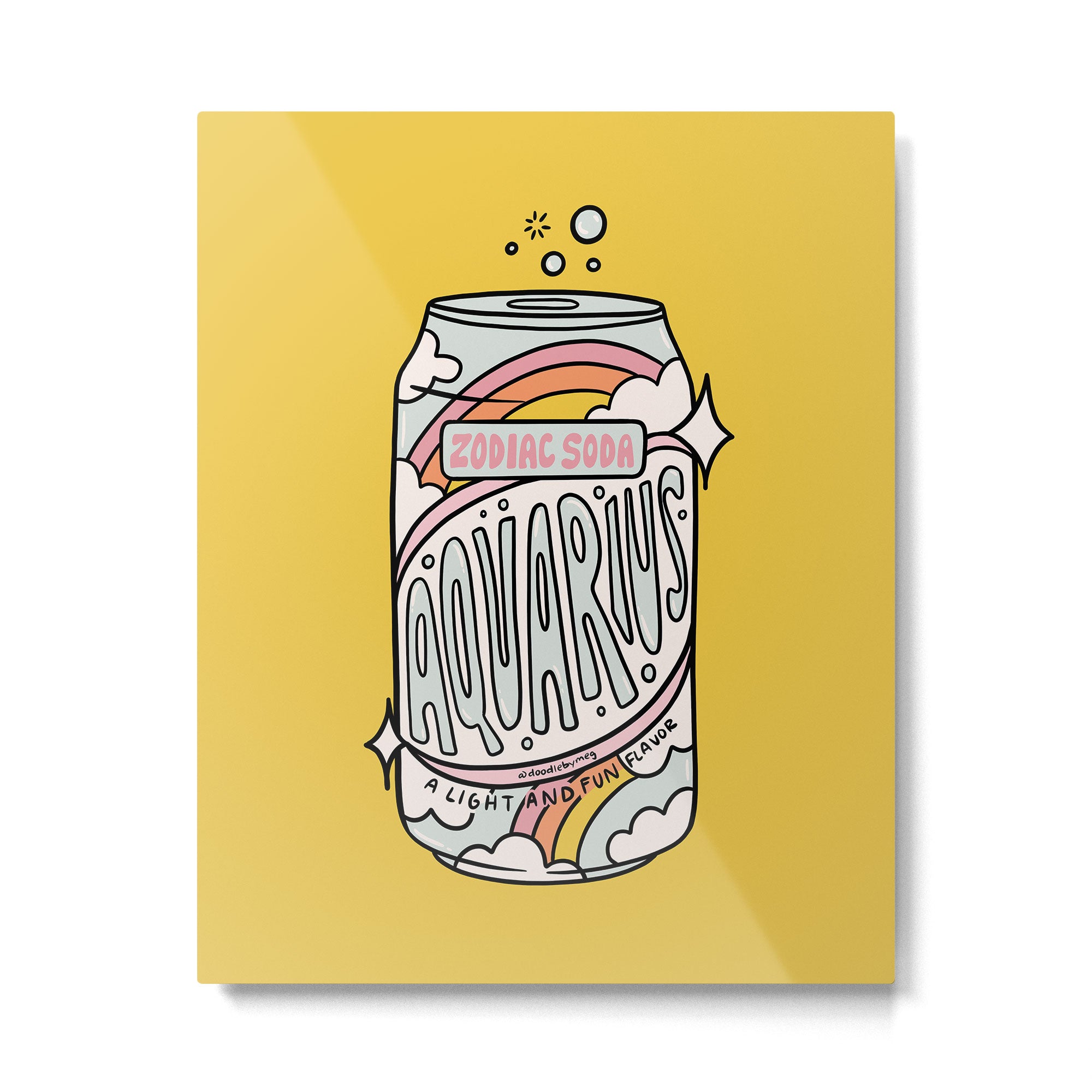 Aquarius Soda Metal Print Gallery Image 4