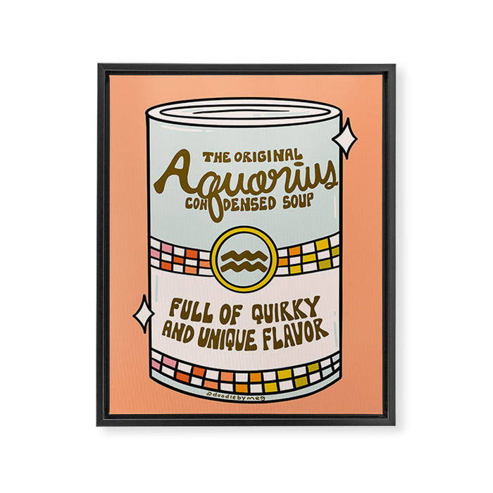 Aquarius Soup Framed Canvas Print Gallery Image 1