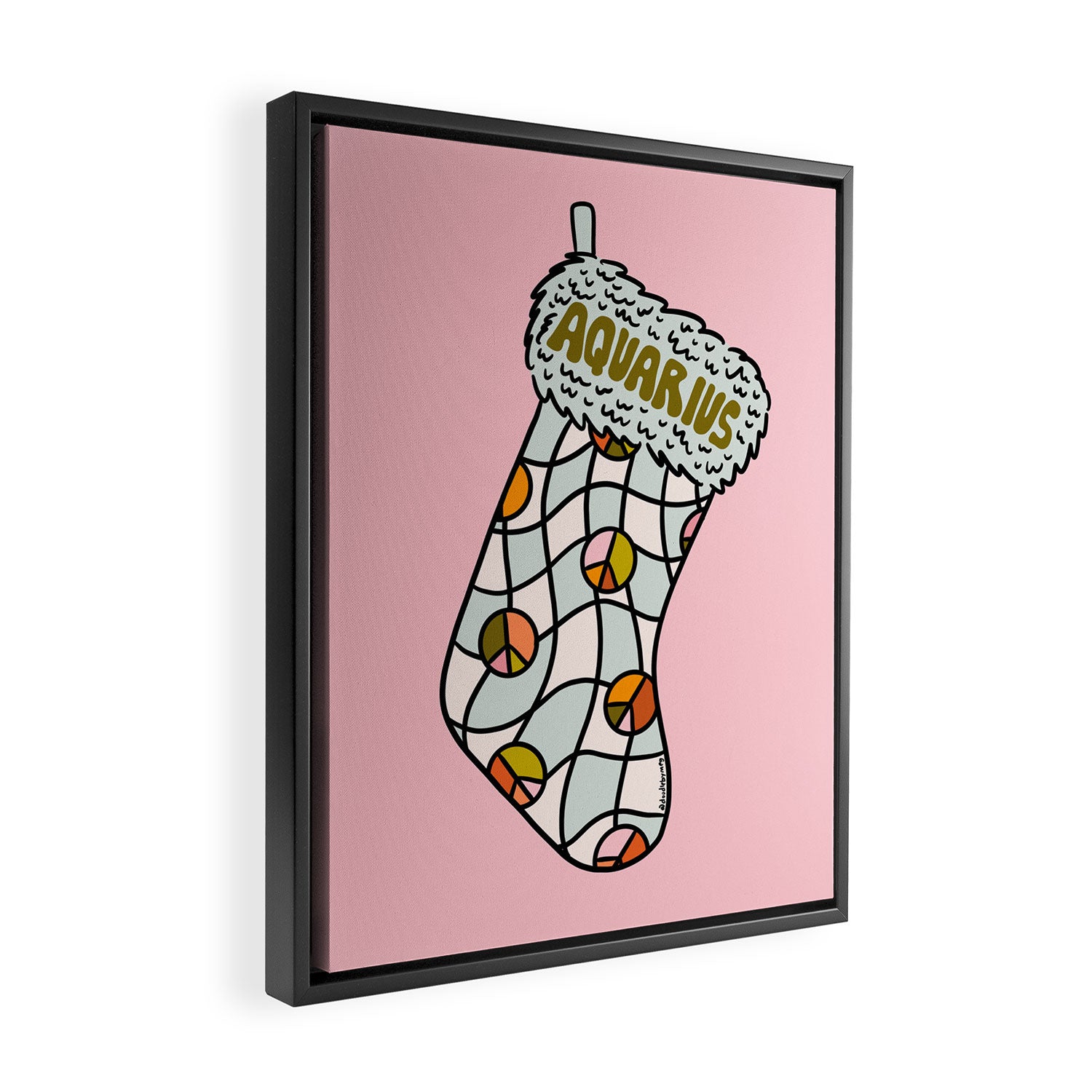 Aquarius Stocking Framed Canvas Print Gallery Image 2