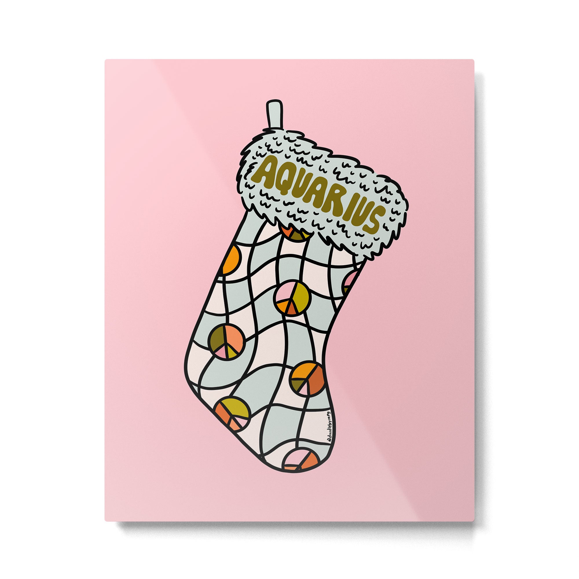 Aquarius Stocking Metal Print Gallery Image 6