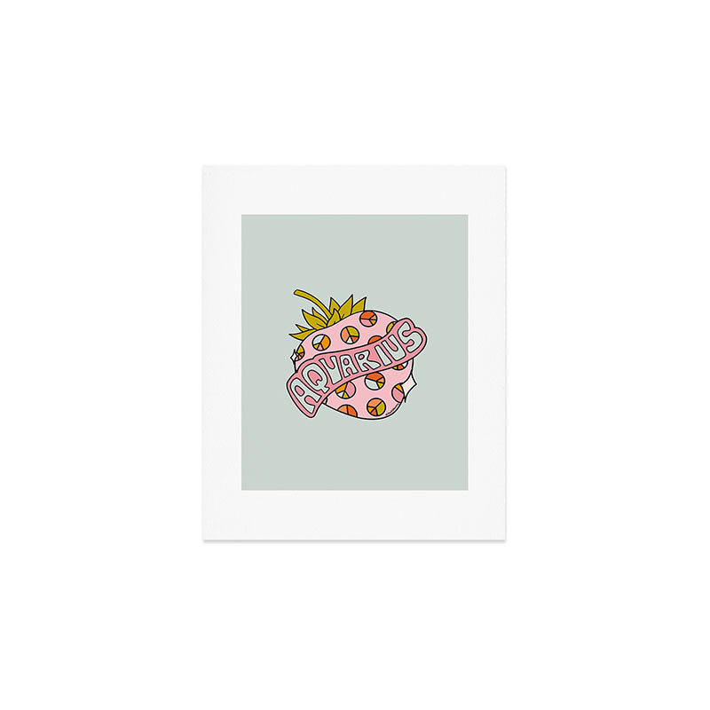 Aquarius Strawberry Art Print Gallery Image 1