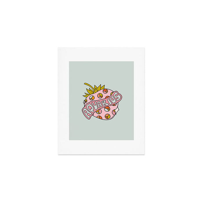 Aquarius Strawberry Art Print Gallery Image 1