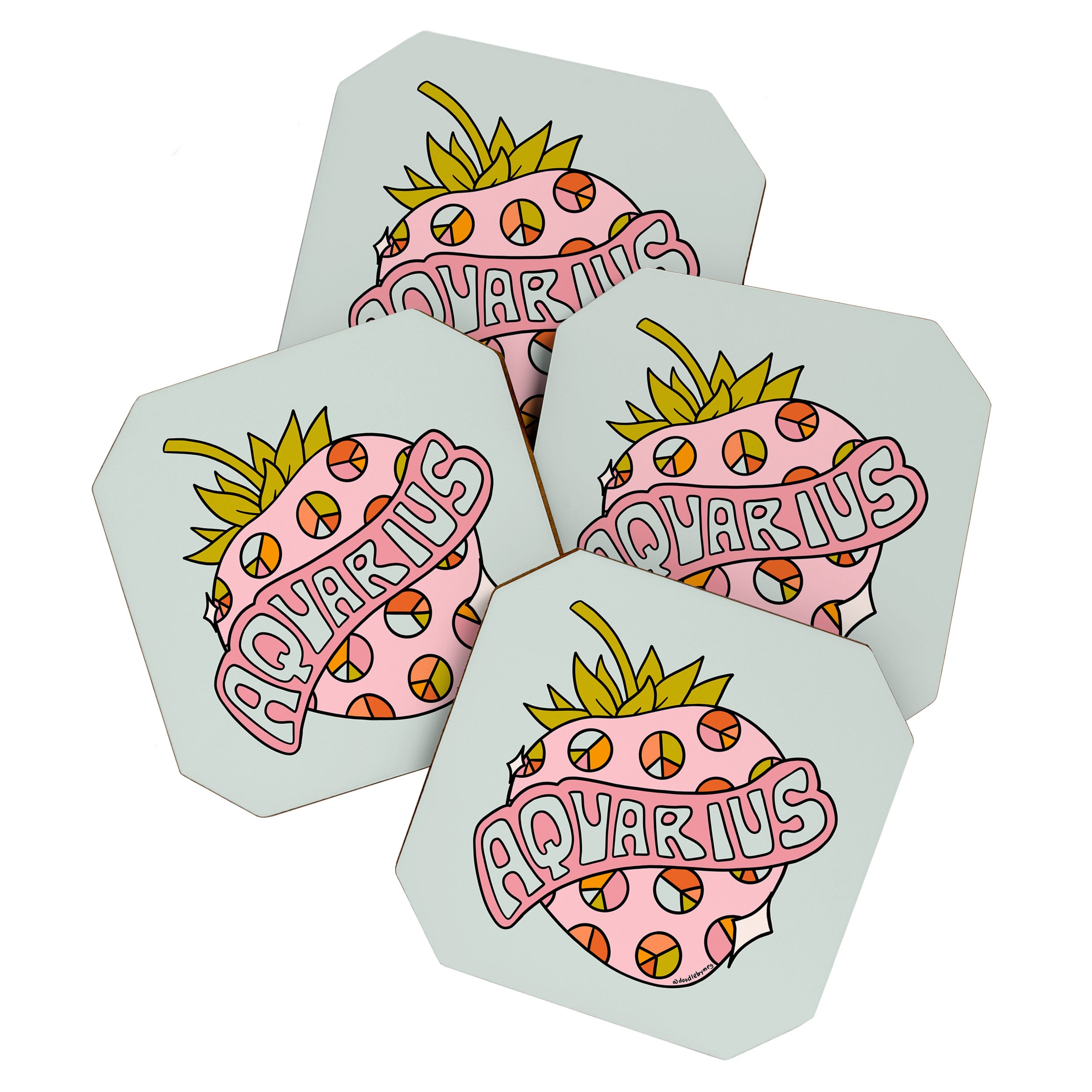 Aquarius Strawberry Coaster Gallery Image 1