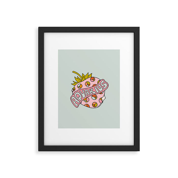 Aquarius Strawberry Framed Art Print Gallery Image 1
