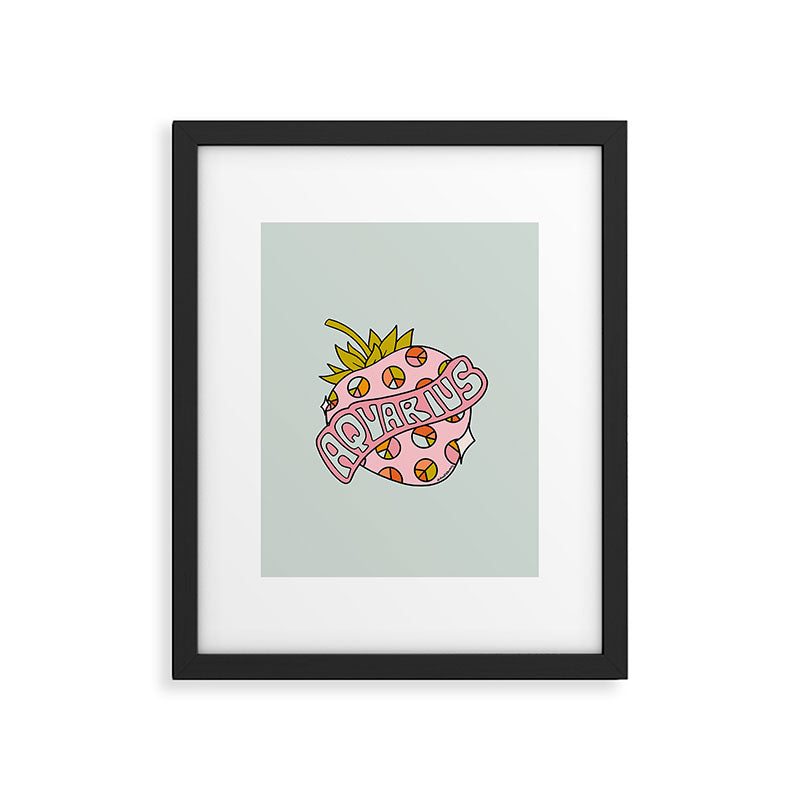 Aquarius Strawberry Framed Art Print Gallery Image 6