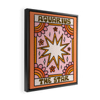 Aquarius Tarot Card Framed Canvas Print Gallery Image 2