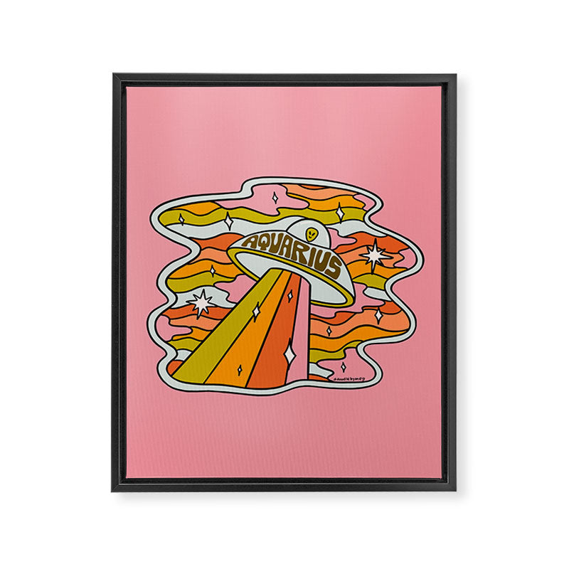 Aquarius UFO Framed Canvas Print Gallery Image 8