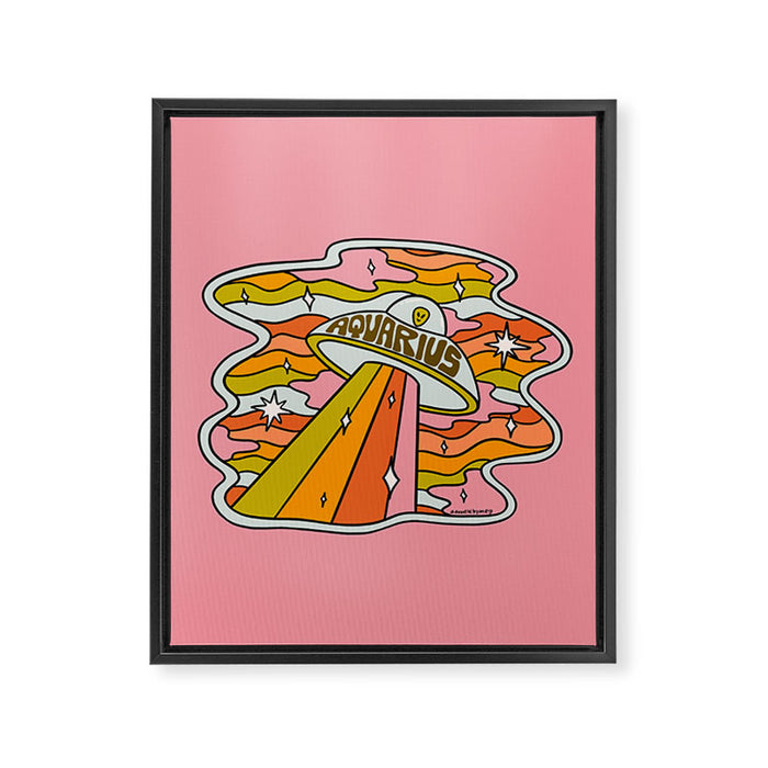 Aquarius UFO Framed Canvas Print Gallery Image 1
