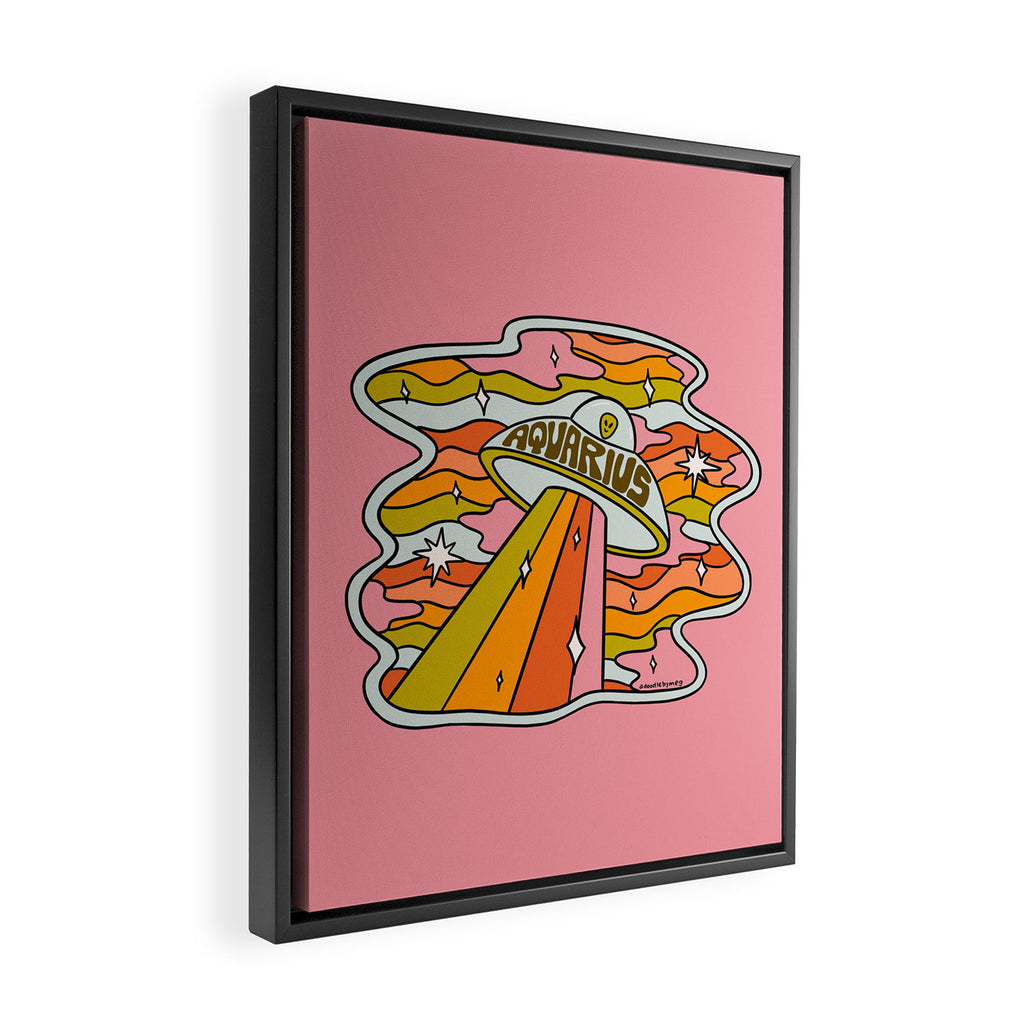 Aquarius UFO Framed Canvas Print Gallery Image 2