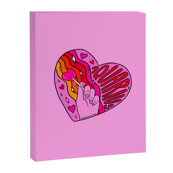 Aquarius Valentine Canvas Print Gallery Image 1