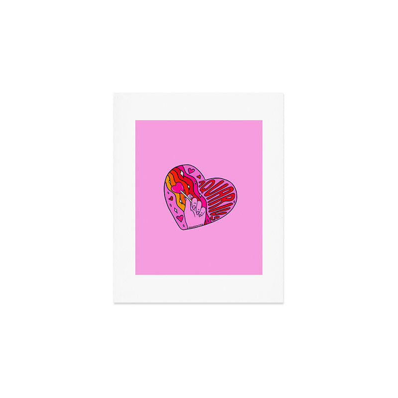 Aquarius Valentine Art Print Gallery Image 1