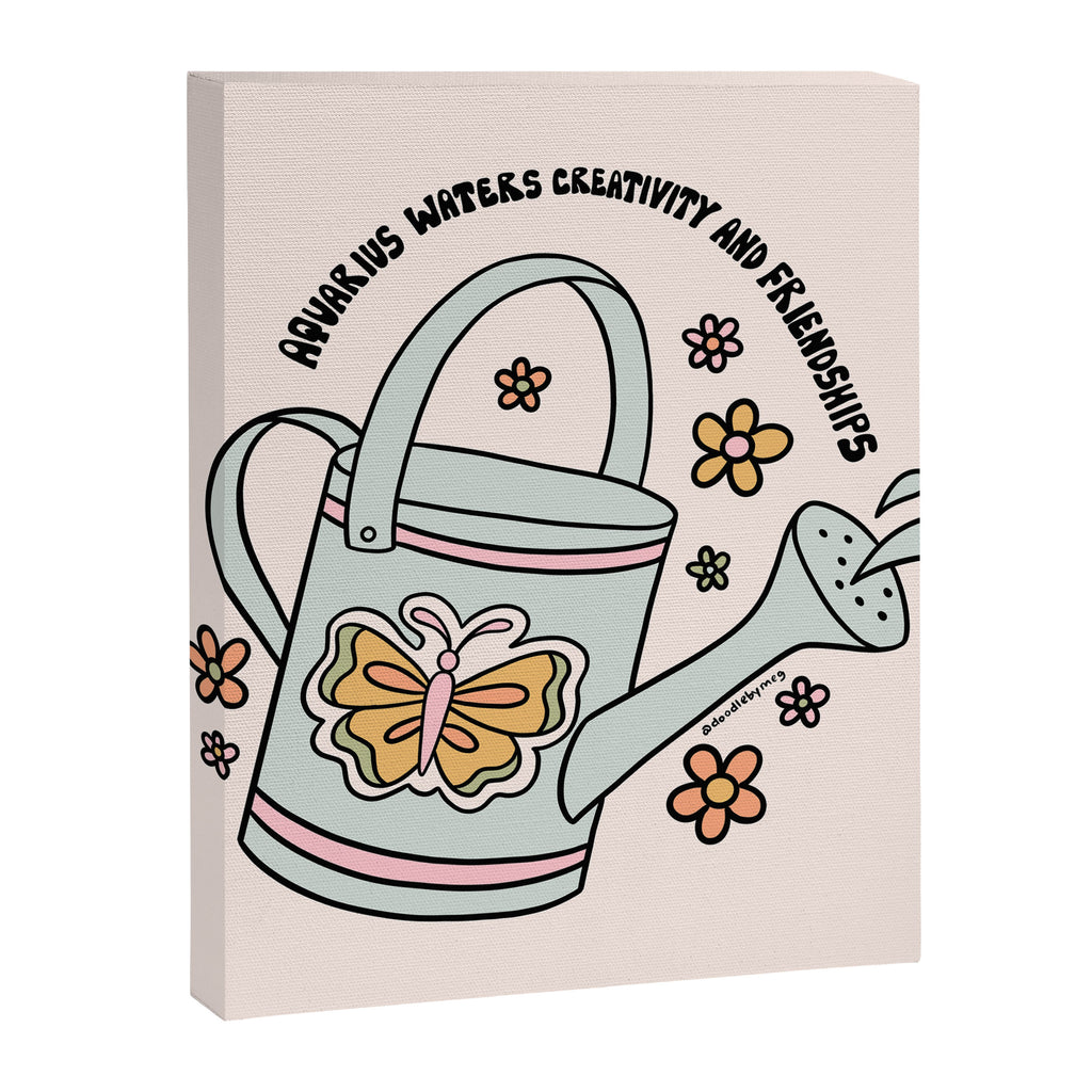 Aquarius Watering Can Canvas Print Gallery Image 8