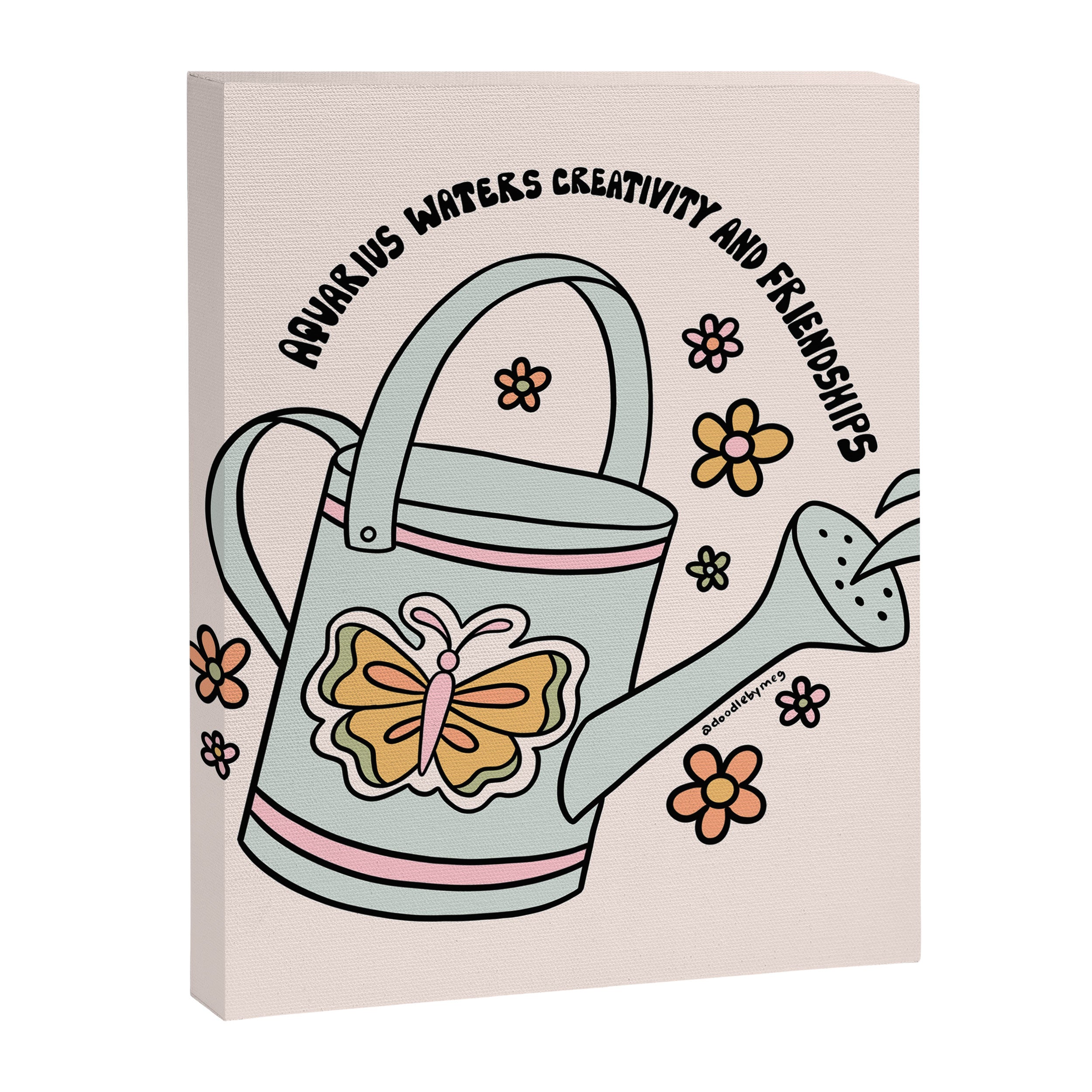 Aquarius Watering Can Canvas Print Gallery Image 8