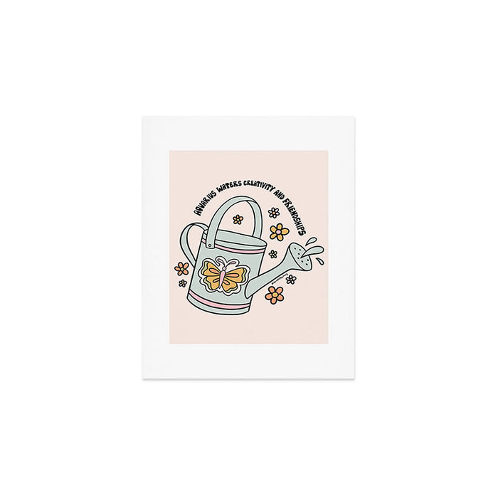 Aquarius Watering Can Art Print Gallery Image 1