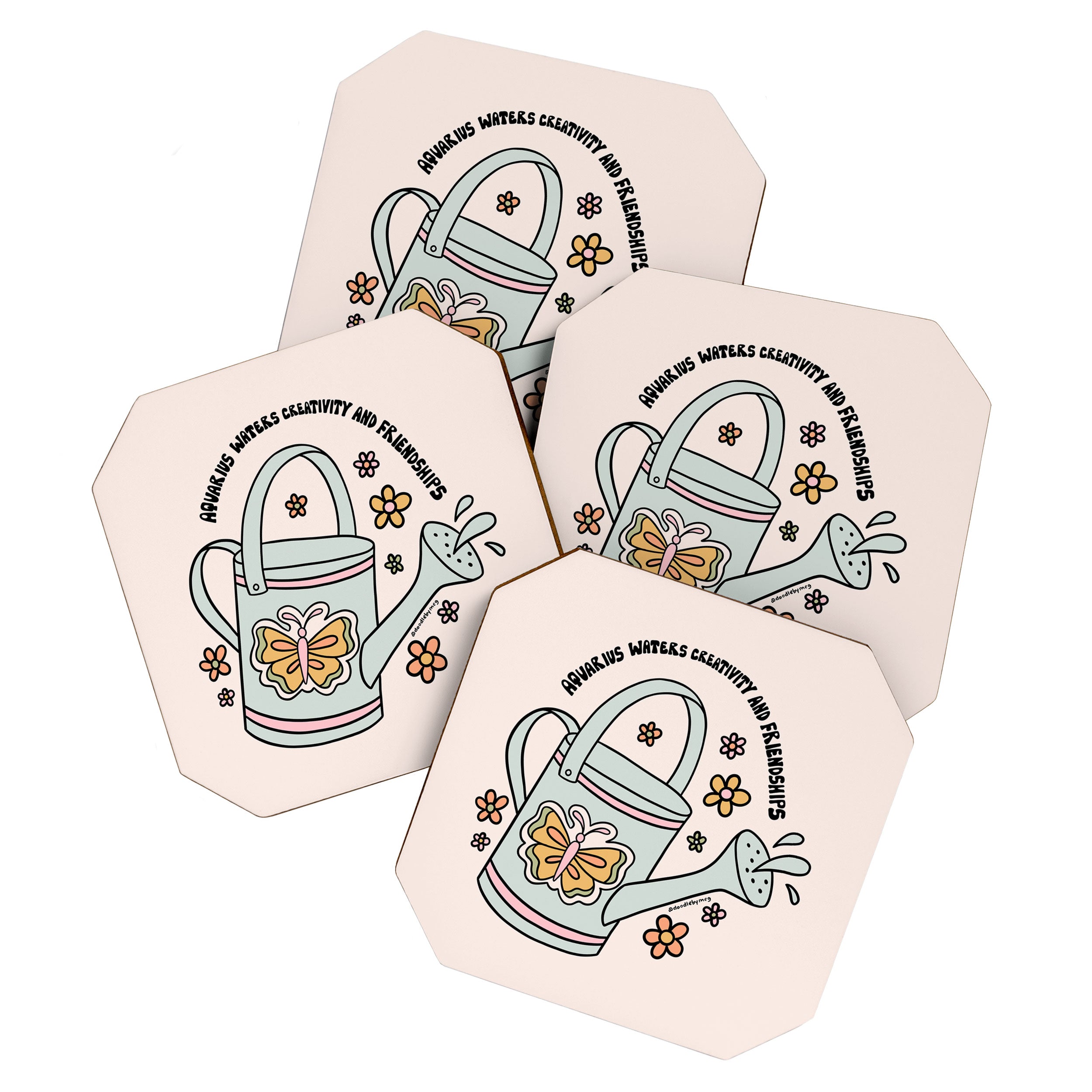 Aquarius Watering Can Coaster Gallery Image 1