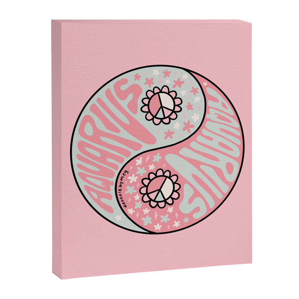 Aquarius Yin Yang Canvas Print Gallery Image 8