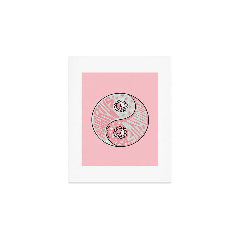 Aquarius Yin Yang Art Print Gallery Image 1