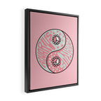 Aquarius Yin Yang Framed Canvas Print Gallery Image 2