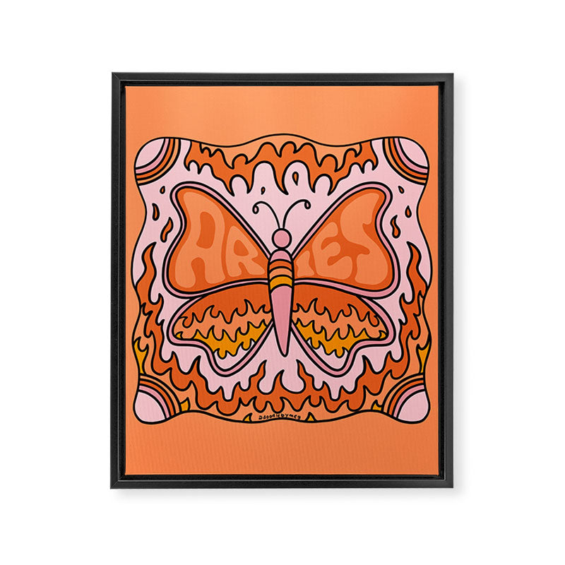 Aries Butterfly Framed Canvas Print Gallery Image 8
