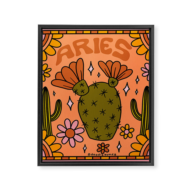 Aries Cactus Framed Canvas Print Gallery Image 8