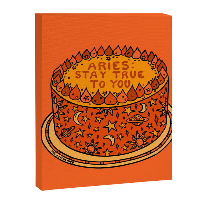 Aries Cake Canvas Print Gallery Image 1