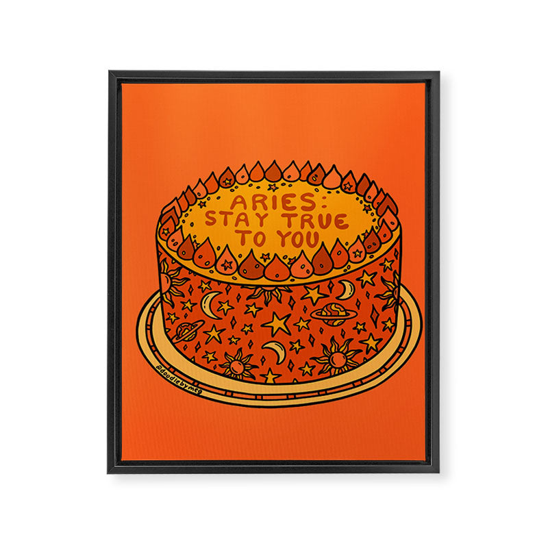 Aries Cake Framed Canvas Print Gallery Image 8
