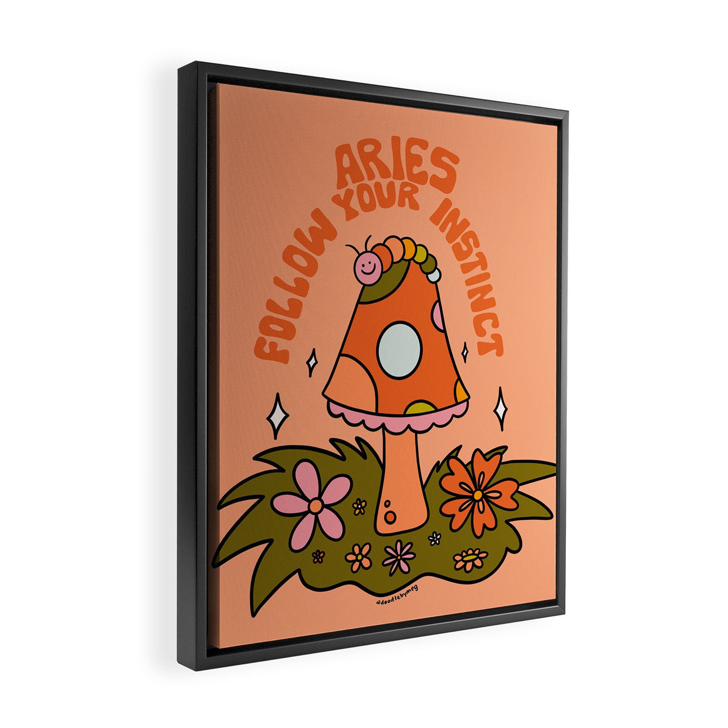 Aries Caterpillar Framed Canvas Print Gallery Image 2