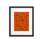Aries Checkered Print Framed Art Print Gallery Image 6