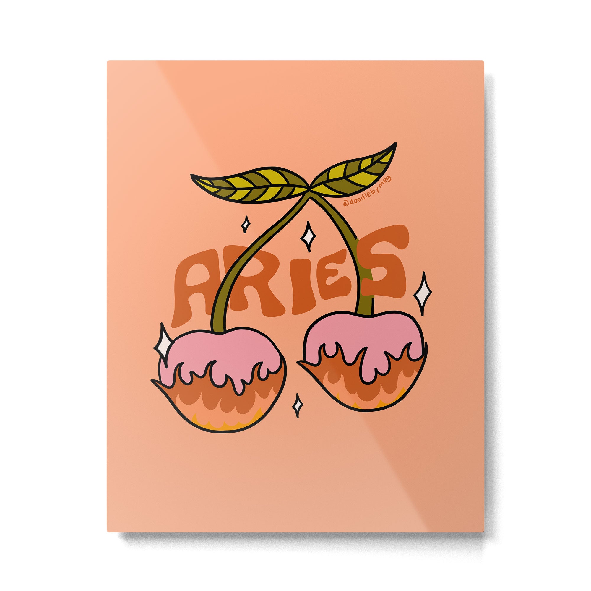 Aries Cherries Metal Print Gallery Image 6