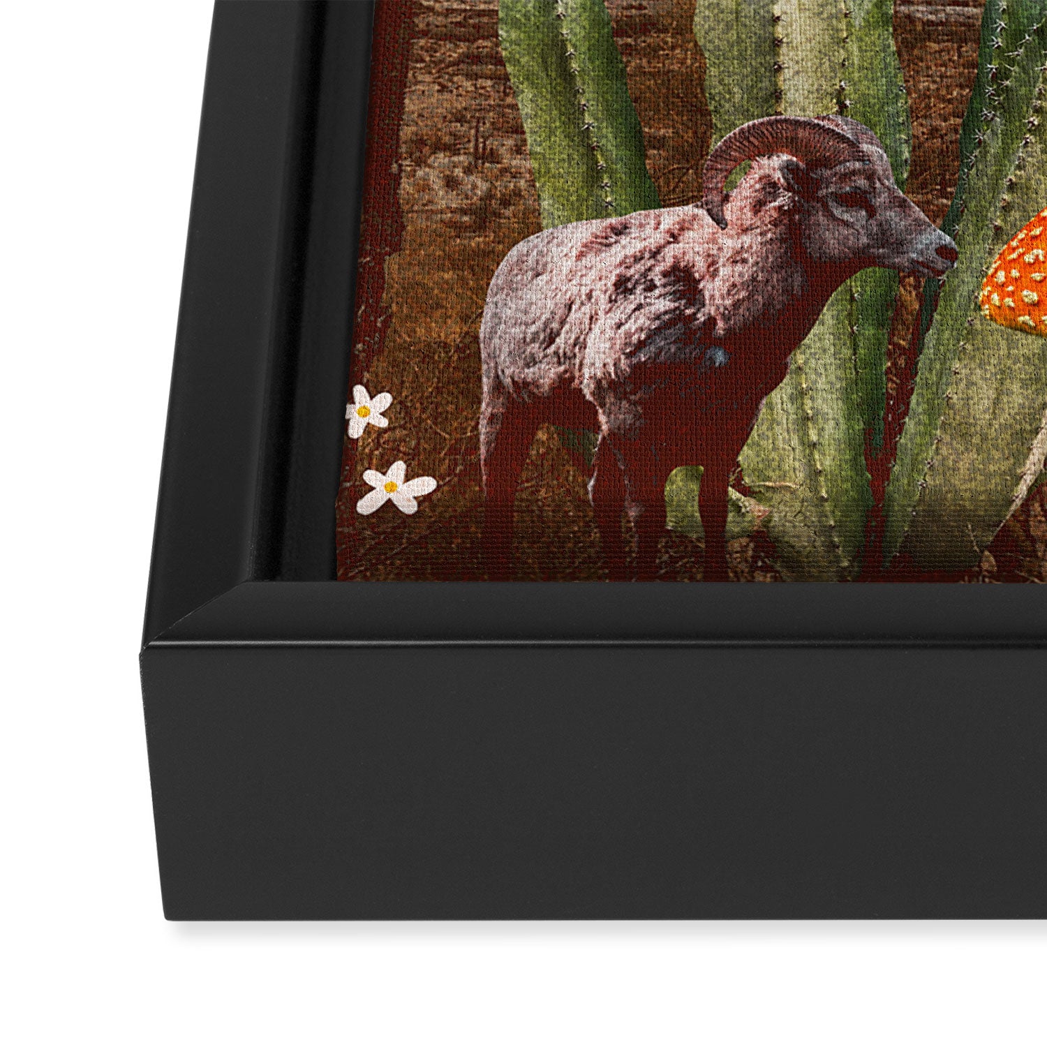Aries Collage Framed Canvas Print Gallery Image 3