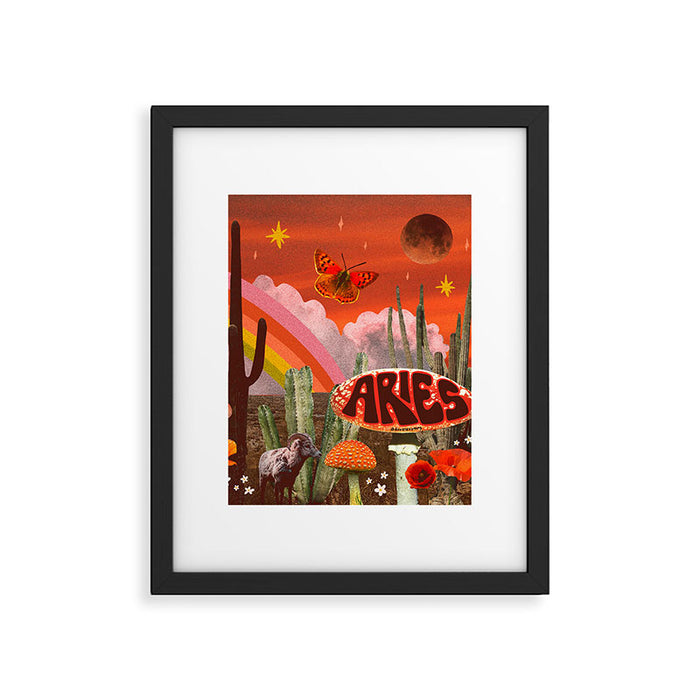 Aries Collage Framed Art Print Gallery Image 1