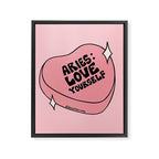Aries Conversation Heart Framed Canvas Print Gallery Image 8