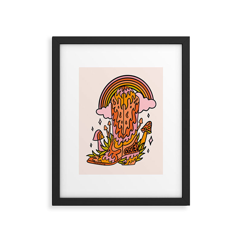 Aries Cowboy Boots Framed Art Print Gallery Image 4