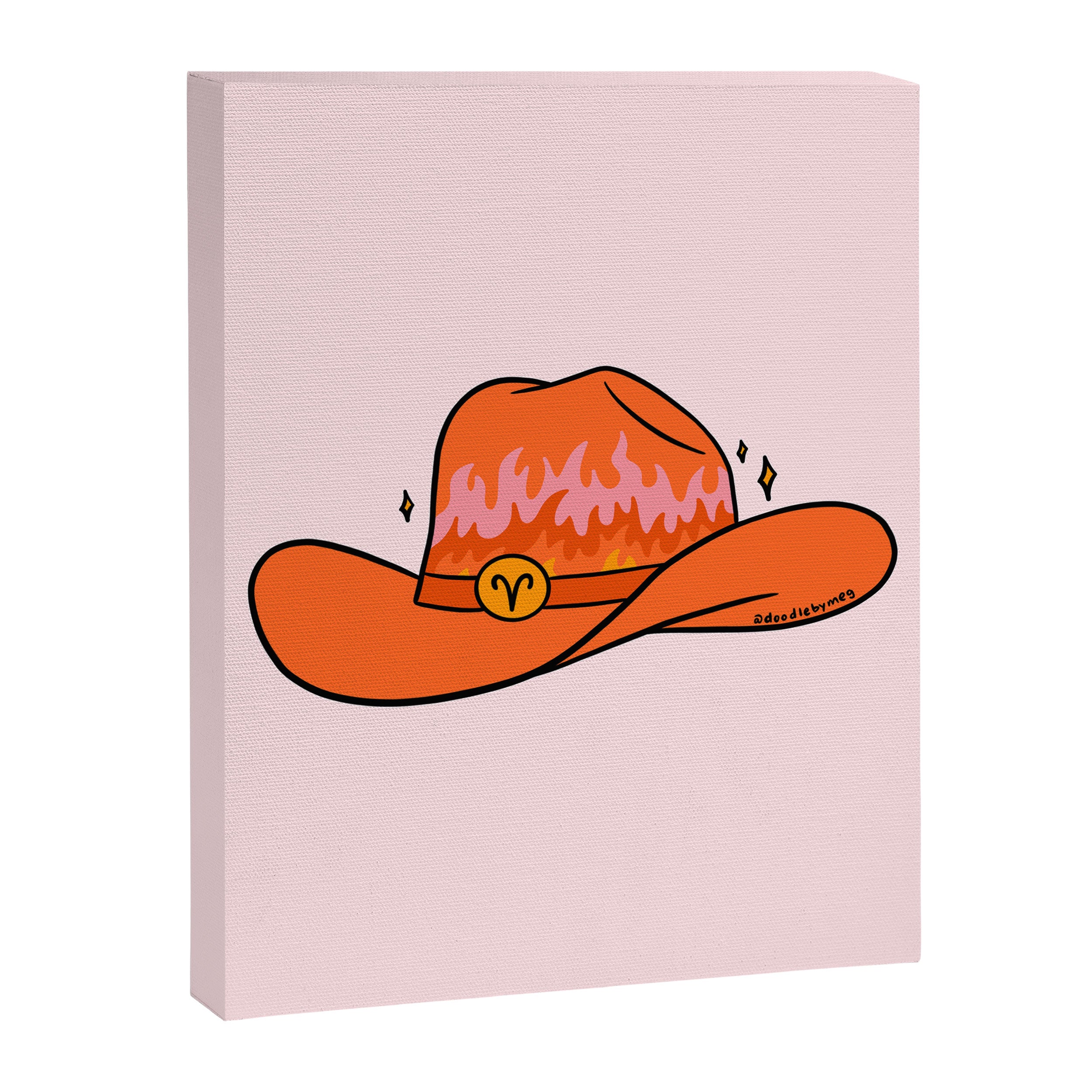 Aries Cowboy Hat Canvas Print Gallery Image 8