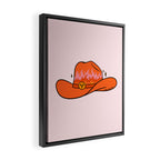 Aries Cowboy Hat Framed Canvas Print Gallery Image 2