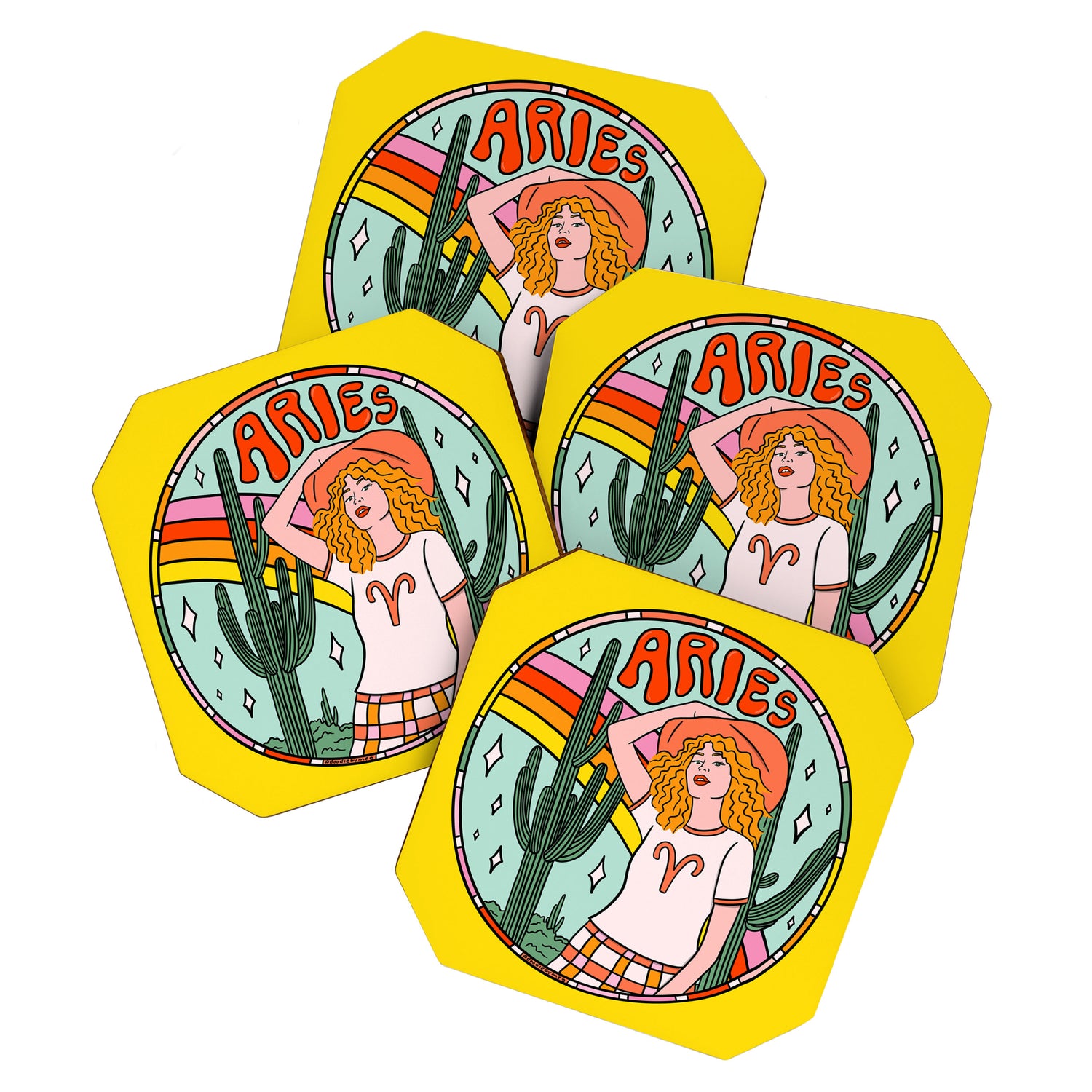 Aries Cowgirl Coaster Gallery Image 1