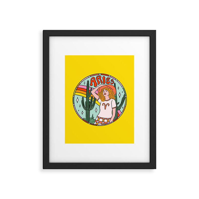 Aries Cowgirl Framed Art Print Gallery Image 6