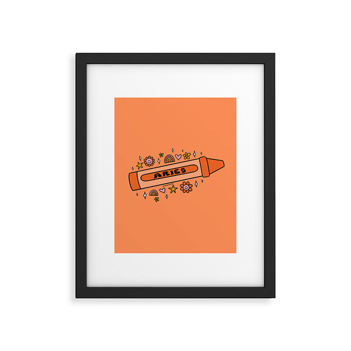 Aries Crayon Framed Art Print Gallery Image 1