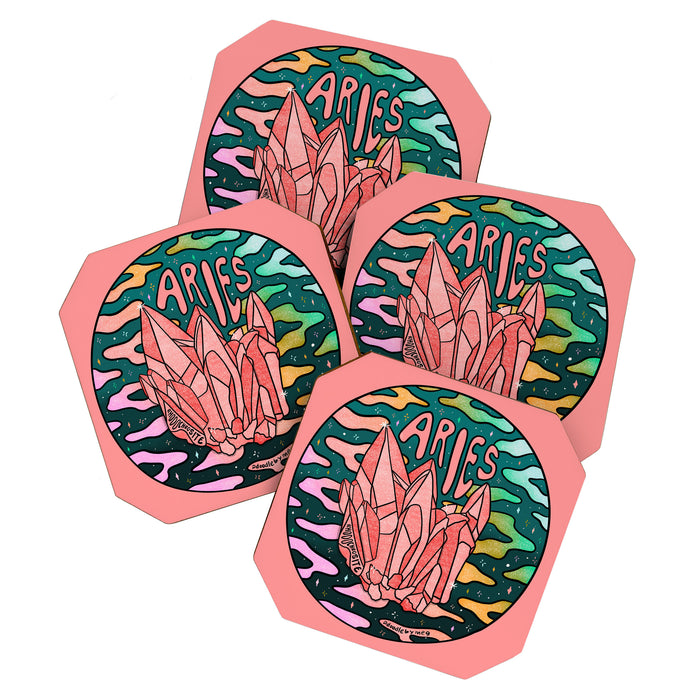 Aries Crystal Coaster Gallery Image 1