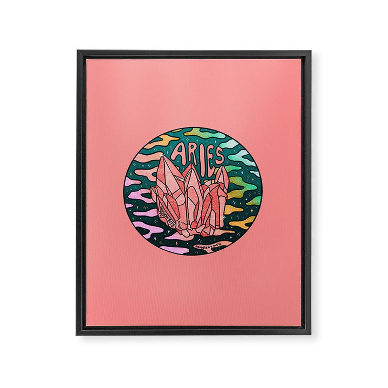 Aries Crystal Framed Canvas Print Gallery Image 8