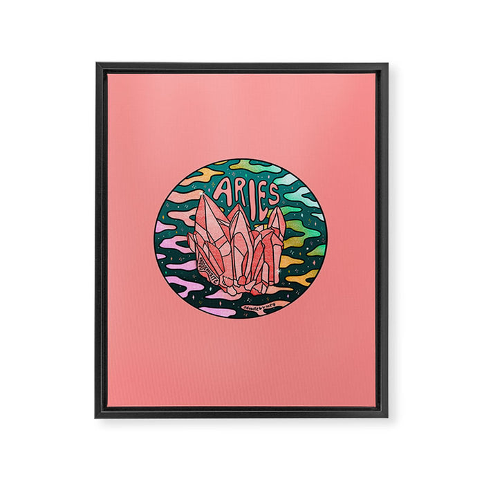 Aries Crystal Framed Canvas Print Gallery Image 1