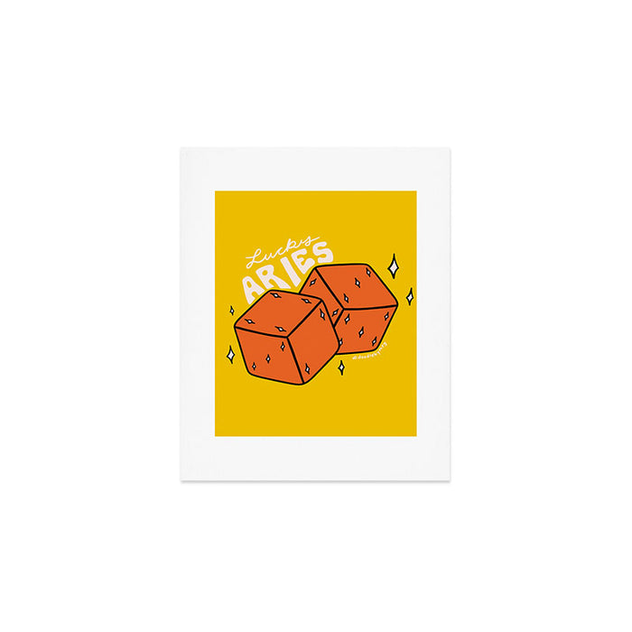 Aries Dice Art Print Gallery Image 1