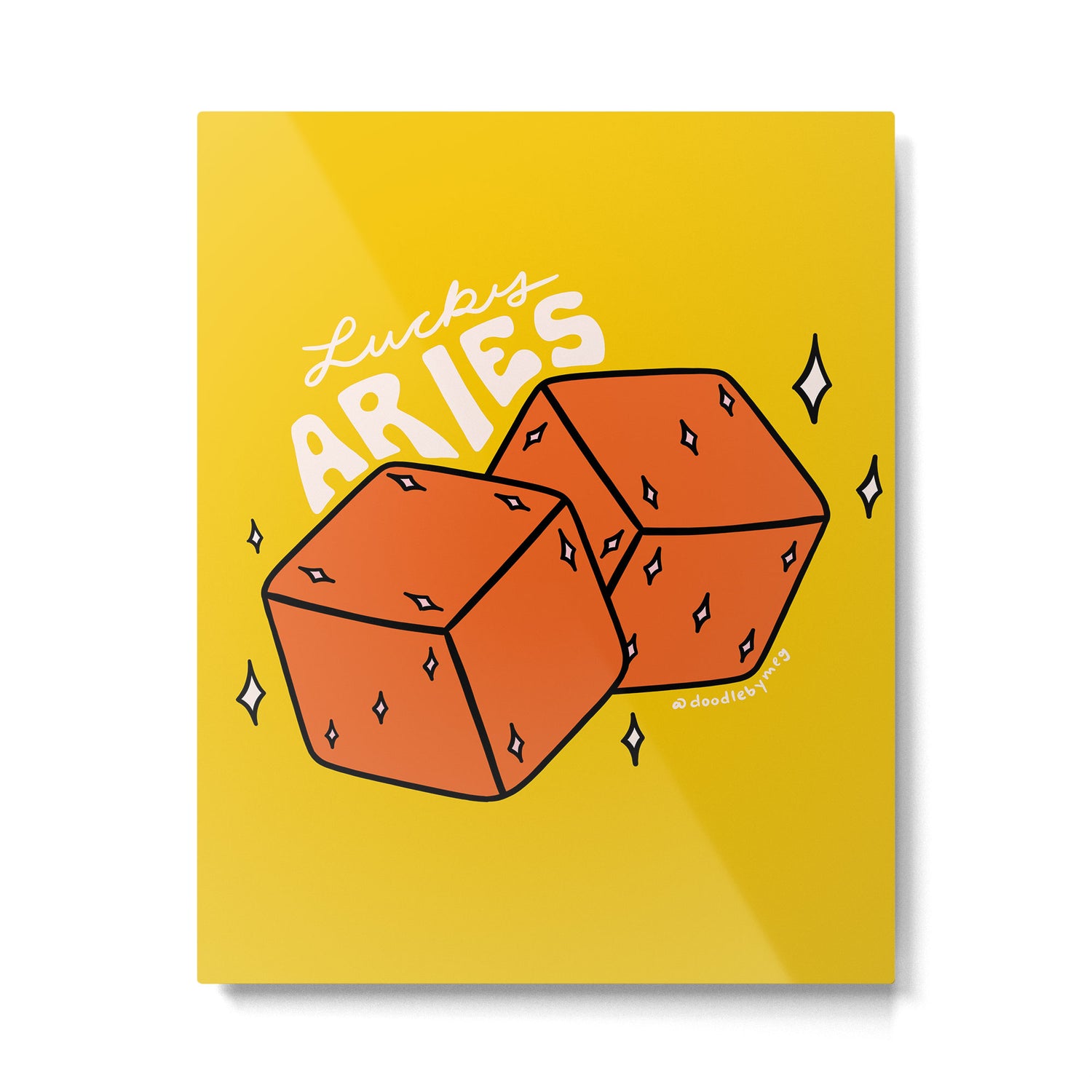 Aries Dice Metal Print Gallery Image 6