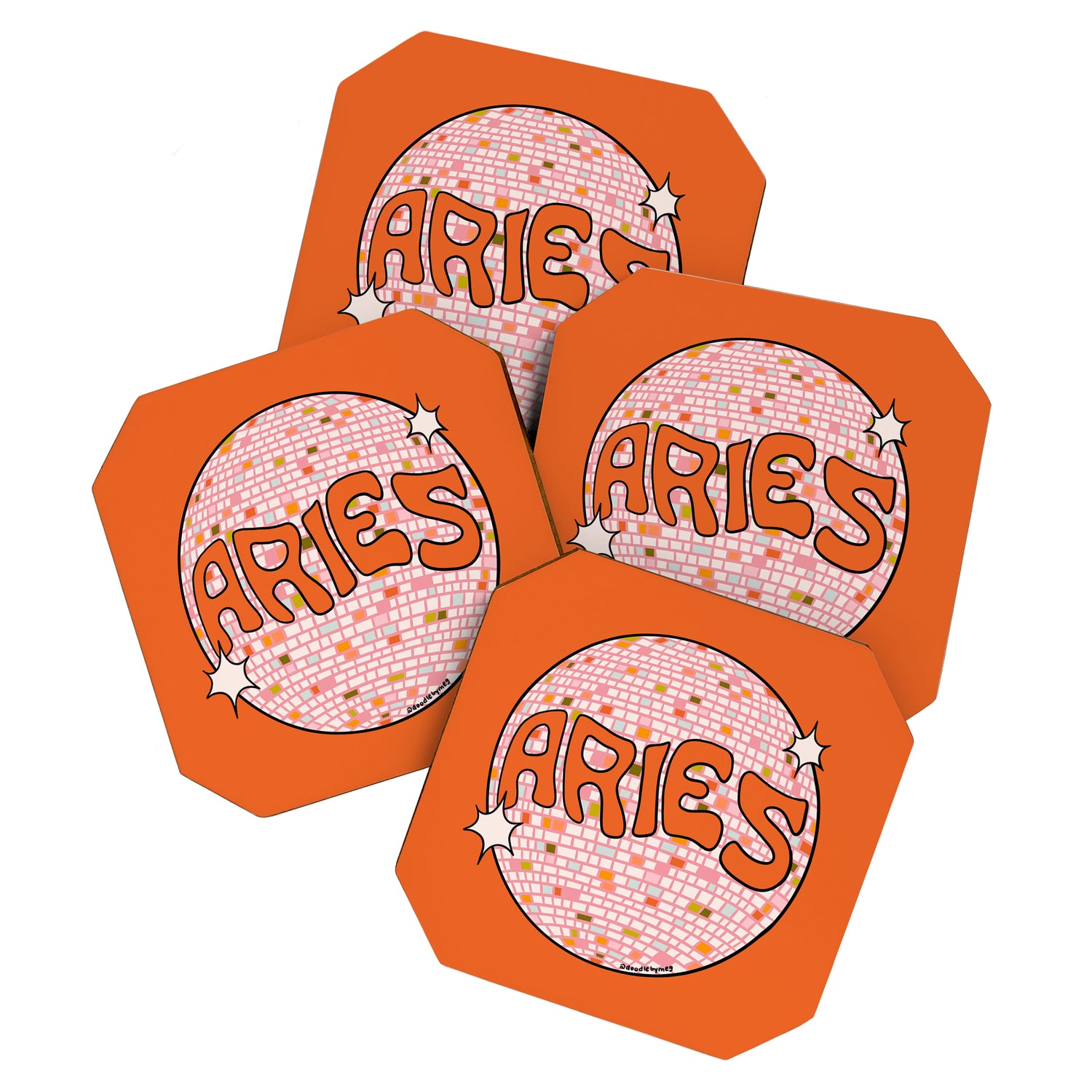 Aries Disco Ball Coaster Gallery Image 1